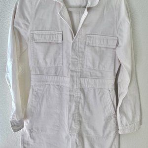 Madewell Cream Denim Shirt Dress Small